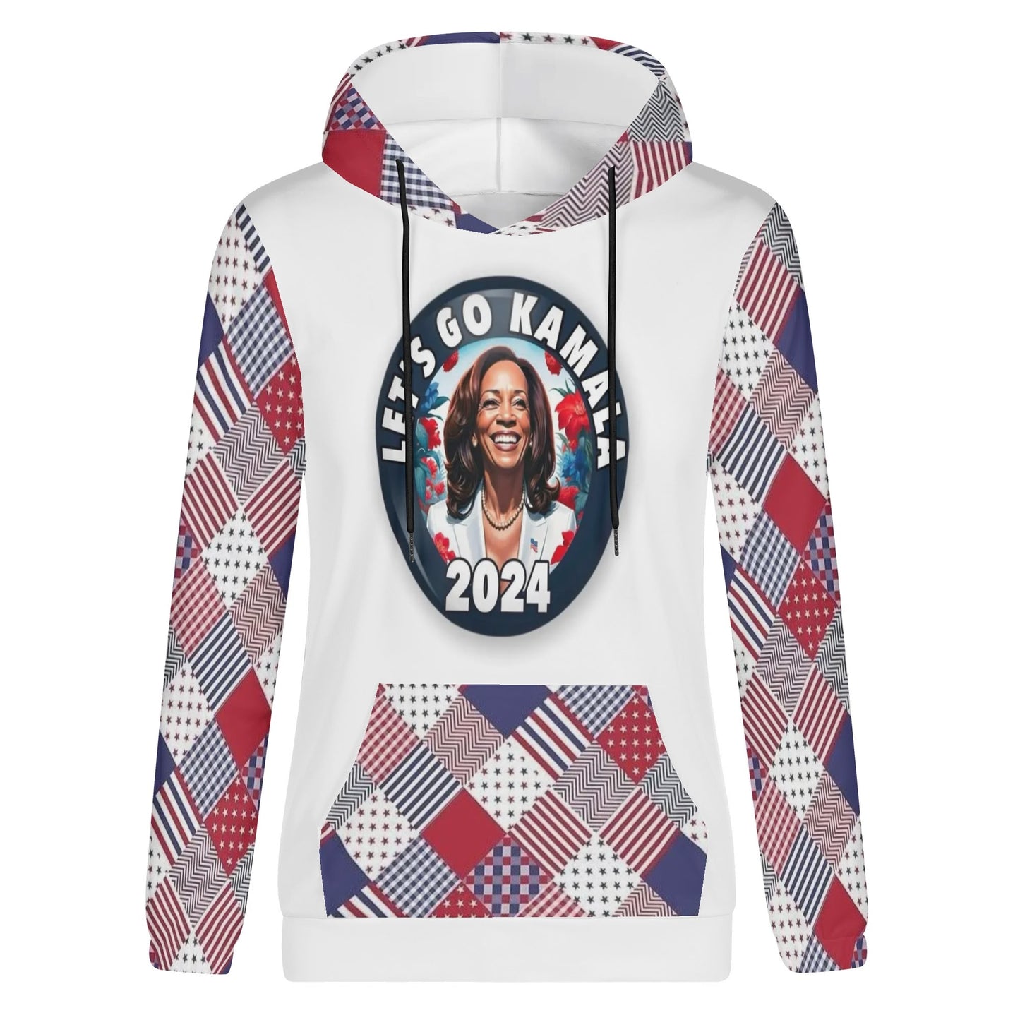 Womens Lightweight All Over Printing Pullover Hoodie Sweatshirt