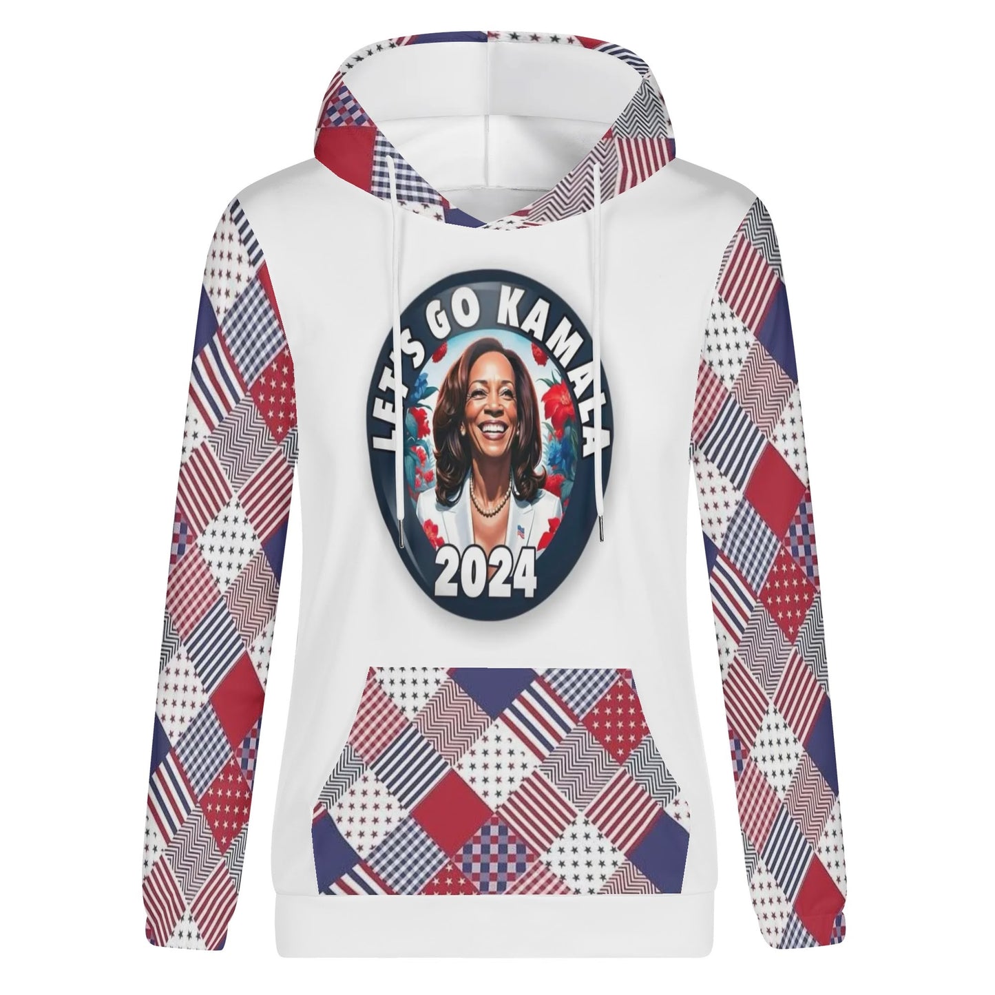 Womens Lightweight All Over Printing Pullover Hoodie Sweatshirt