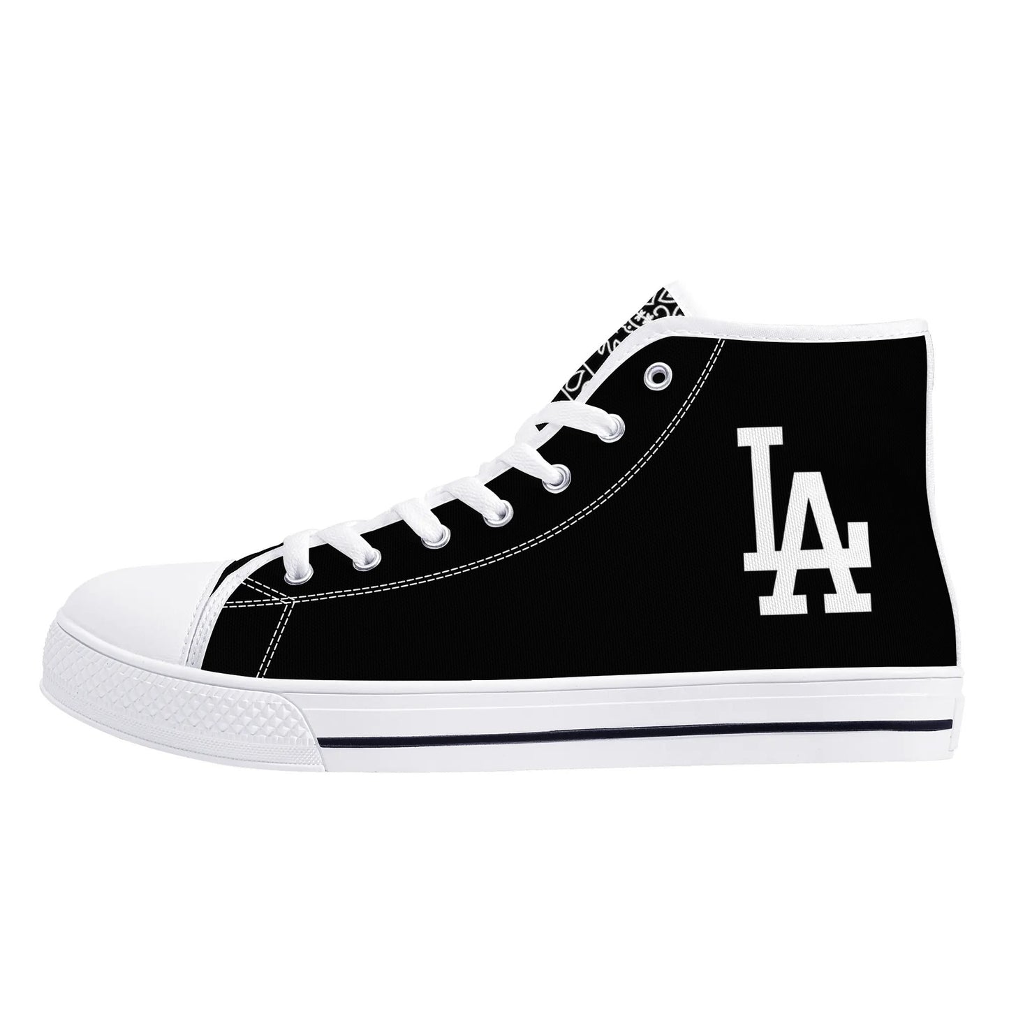 Mens LA High Top Canvas Shoes - Customized Tongue