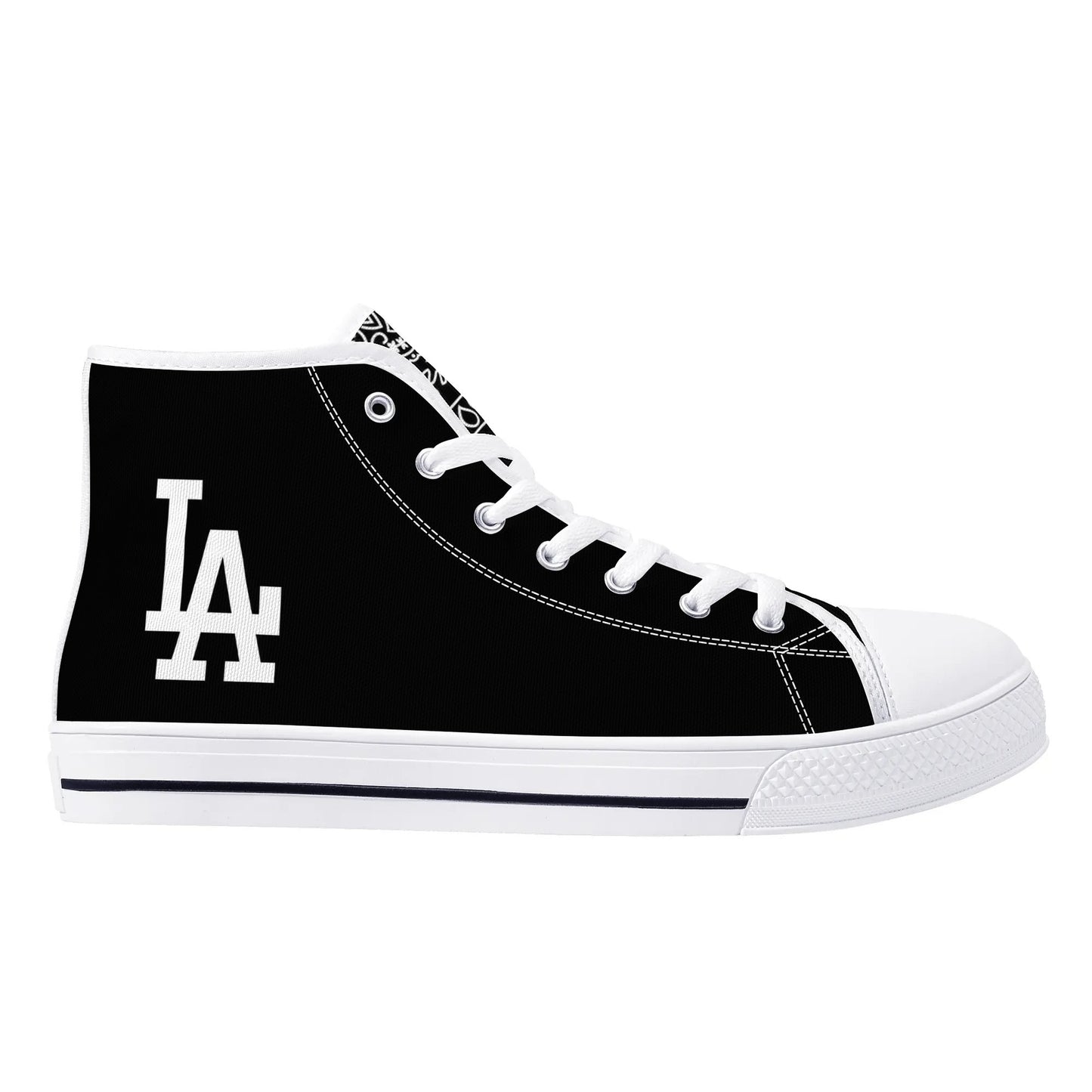 Mens LA High Top Canvas Shoes - Customized Tongue