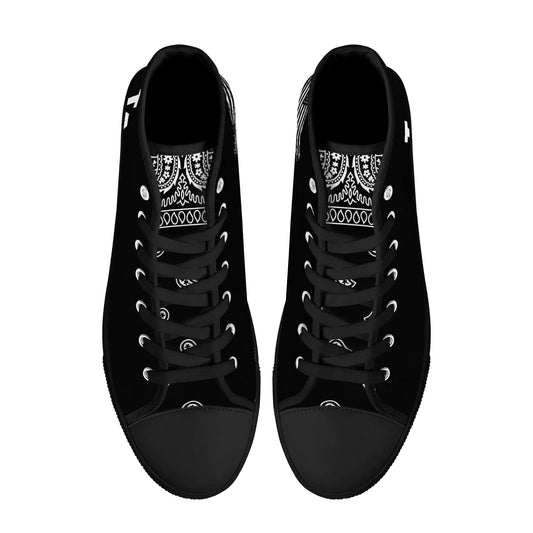 Mens LA High Top Canvas Shoes - Customized Tongue