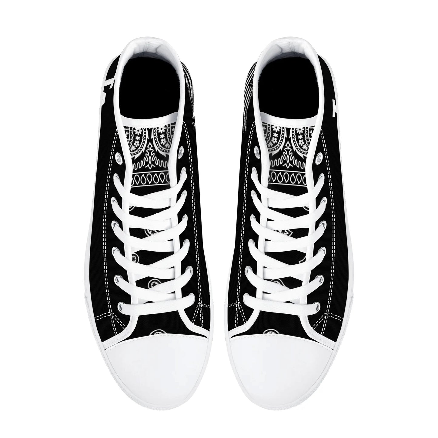 Mens LA High Top Canvas Shoes - Customized Tongue