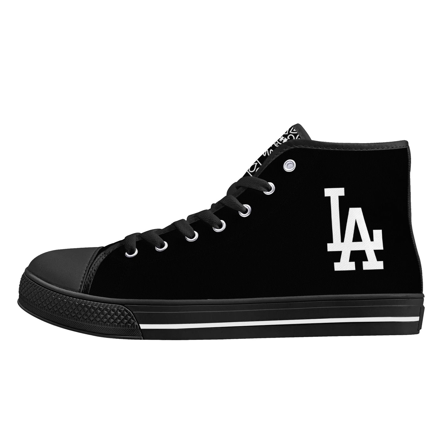 Mens LA High Top Canvas Shoes - Customized Tongue