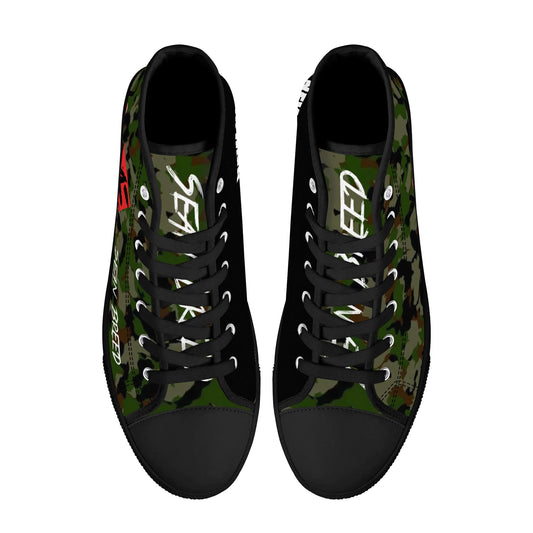 Sean Breed Camo Mens High Top Canvas Shoes