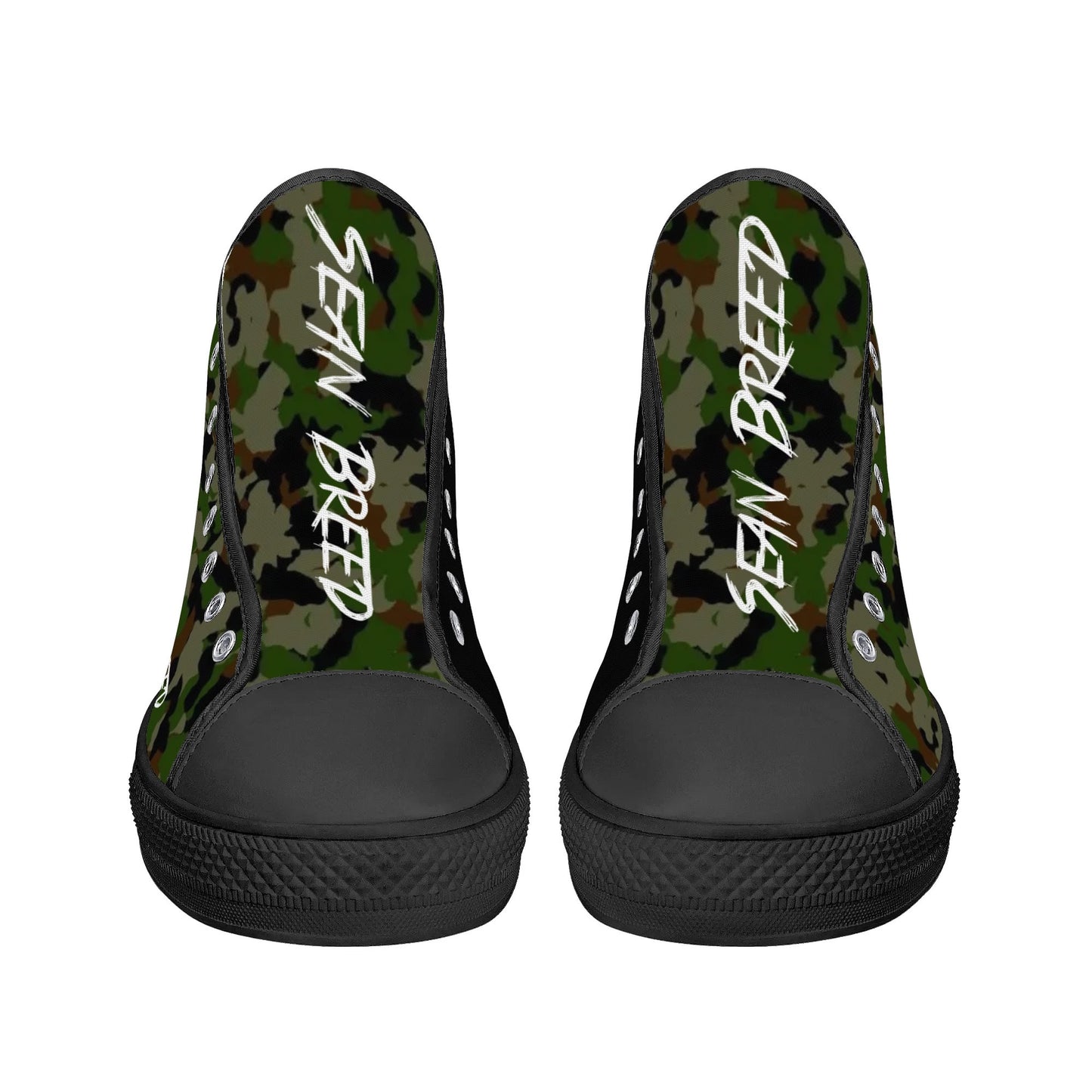 Sean Breed Camo Mens High Top Canvas Shoes