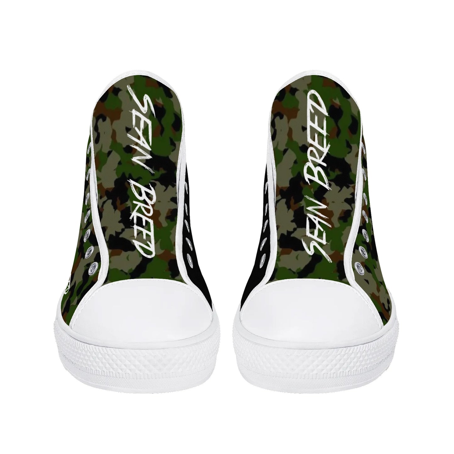 Sean Breed Camo Mens High Top Canvas Shoes