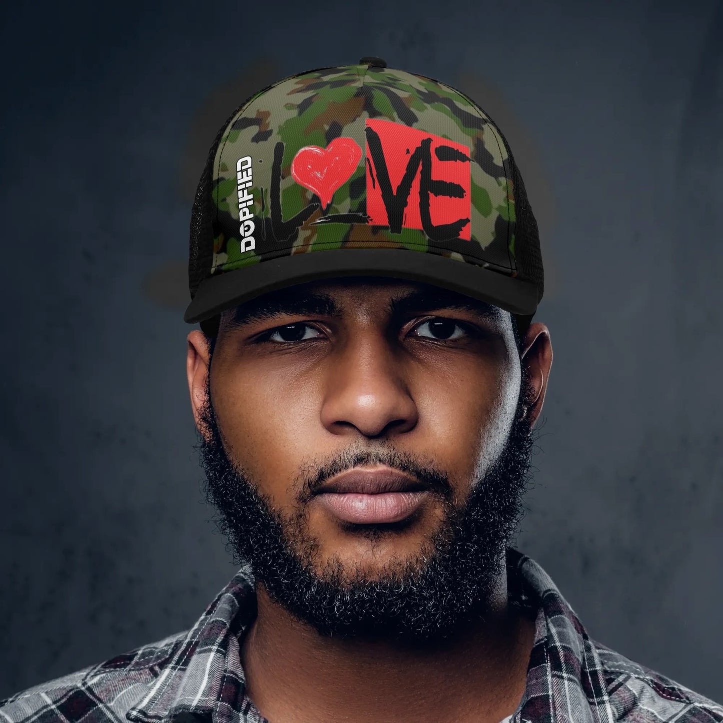 Sean Breed Camo Love Mesh Trucker Hats