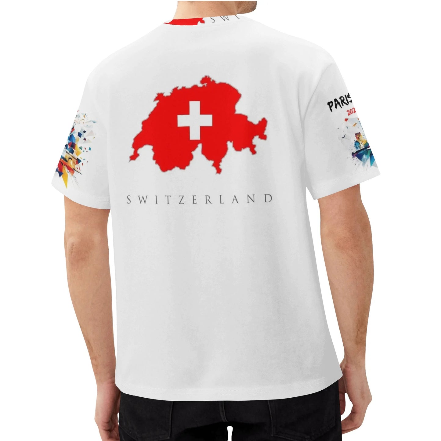 Mens Switzerland 2024 Paris Olympic Classic T-Shirt