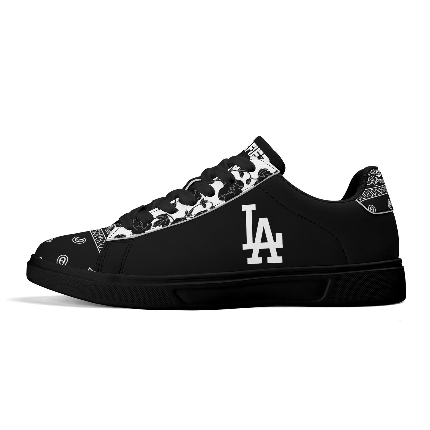 LA Bandanna & Floral Adult Lightweight Low Top Leather kicks