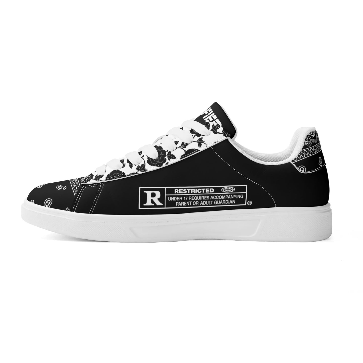 LA Bandanna & Floral Adult Lightweight Low Top Leather kicks