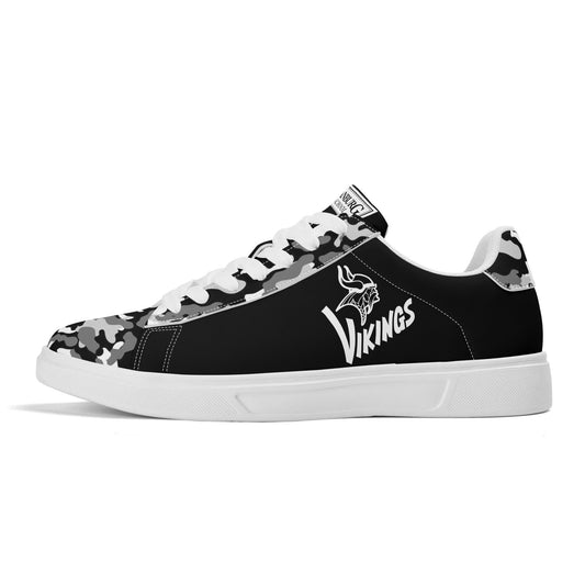 864 Spartanburg Vikings Adult Lightweight Low Top Leather kicks