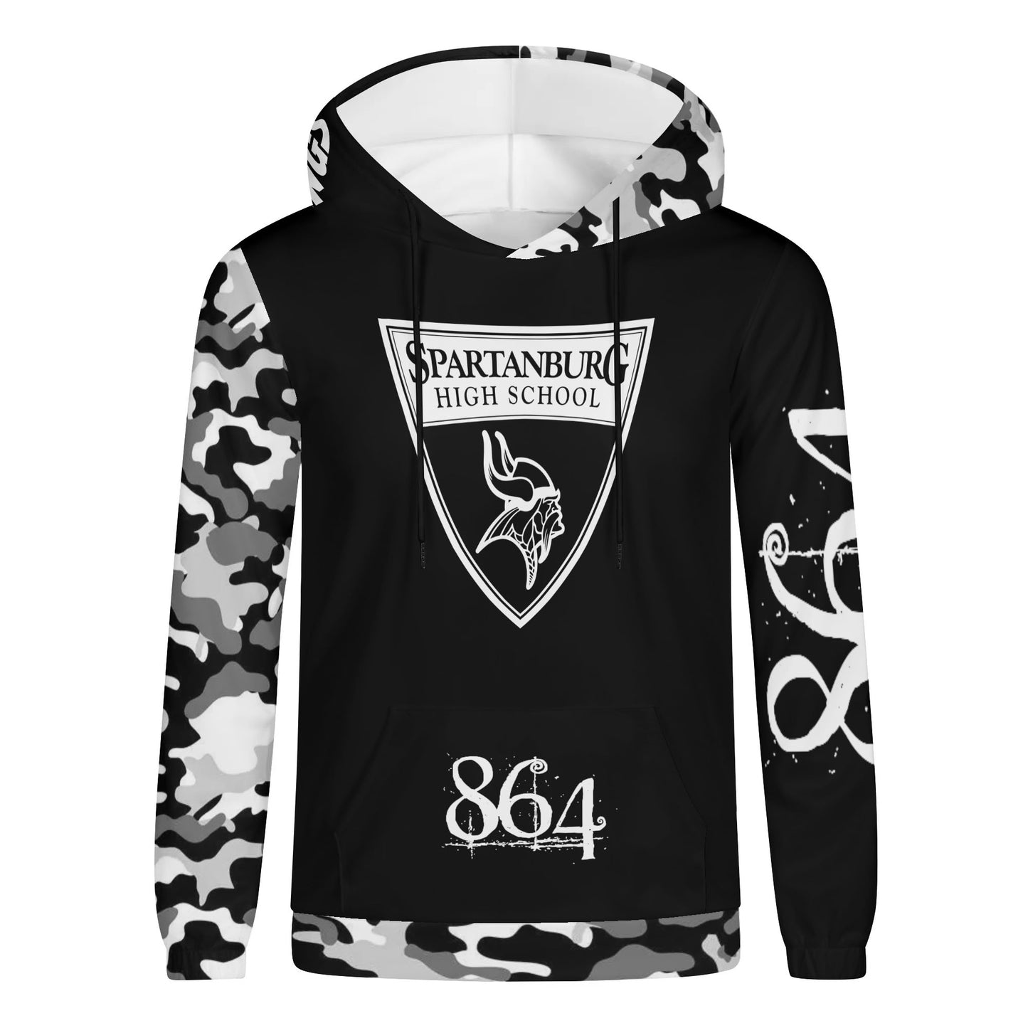 864 Sparkle City Vikings Mens Lightweight Hoodie