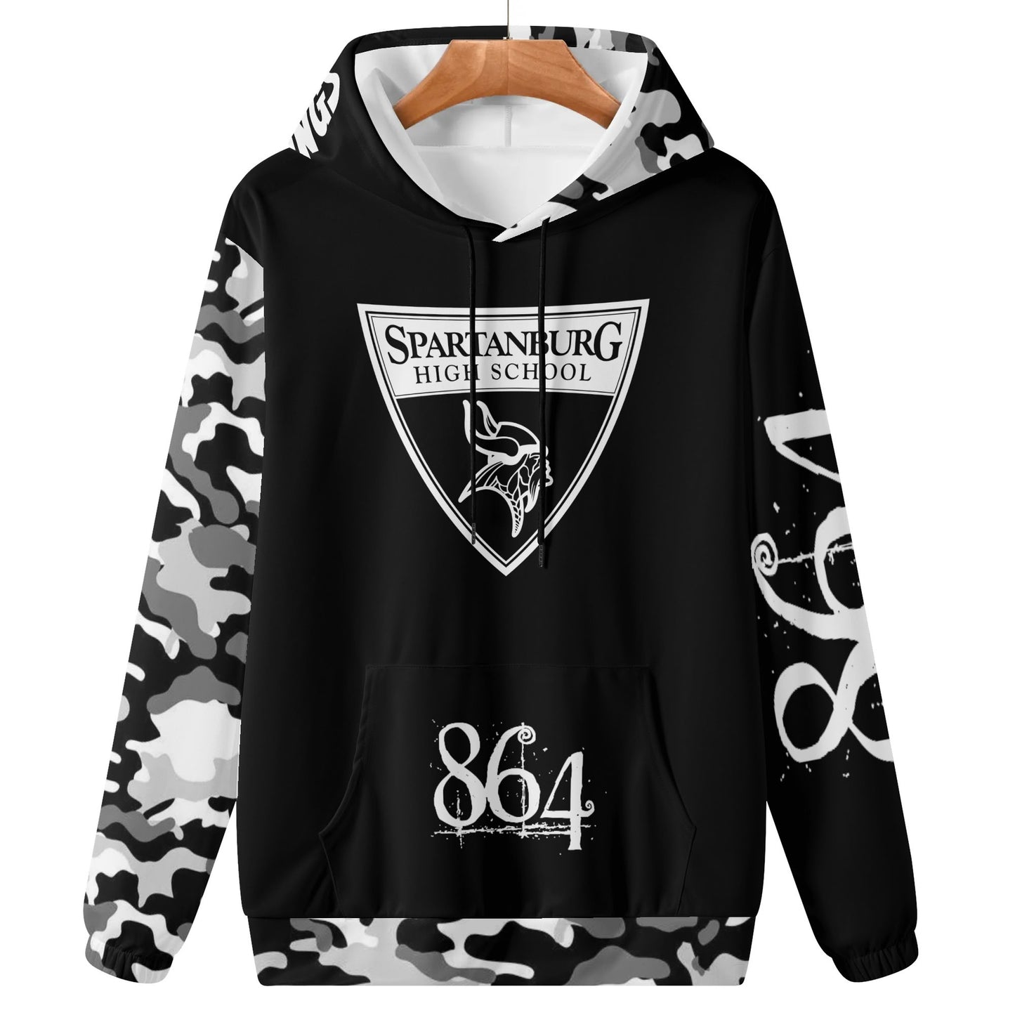 864 Sparkle City Vikings Mens Lightweight Hoodie