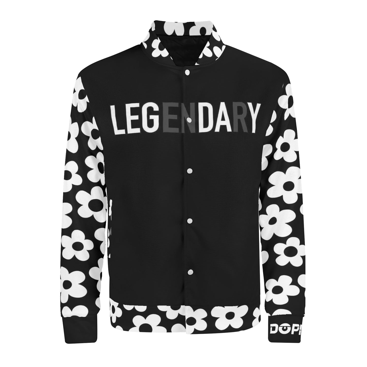 NY Legendary Floral Unisex Baseball DOPiFiED Casual Varsity Bomber Jacket