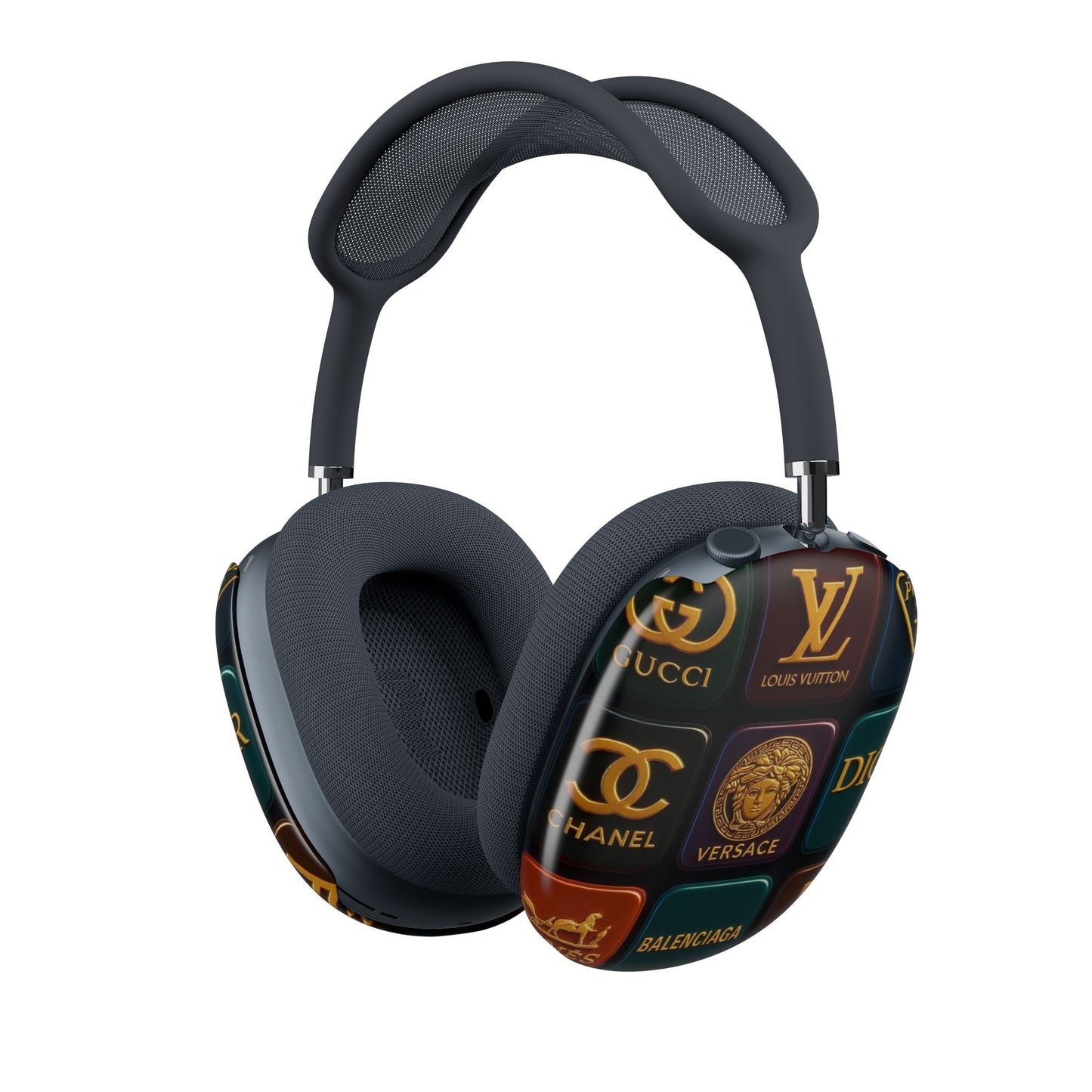 Designer Remix Collage AirPods Max Case – Luxury Emblems