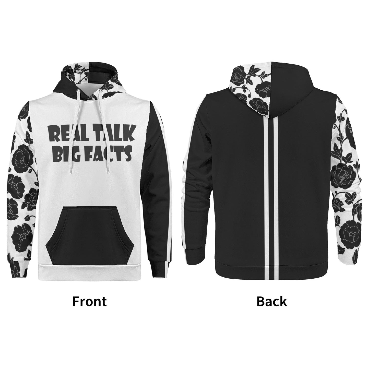 Mens RealTalk BigFacts velvets Hoodie