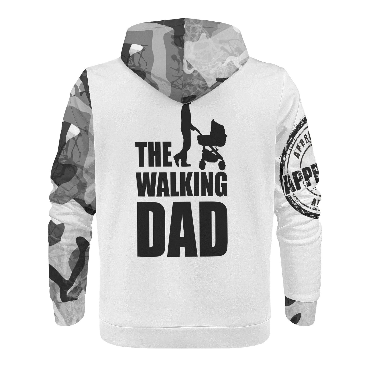 Mens Dads Love Warm Velvets Pair Hoodie