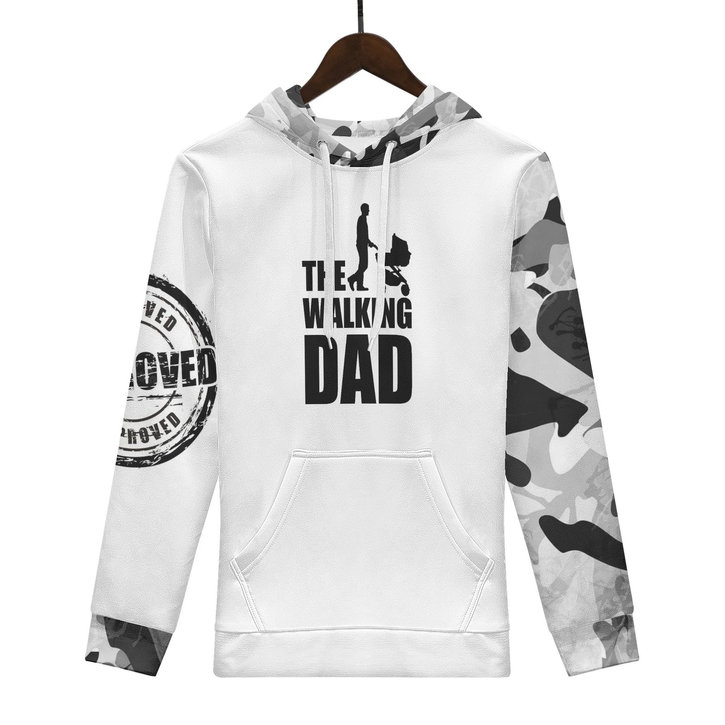 Mens Dads Love Warm Velvets Pair Hoodie