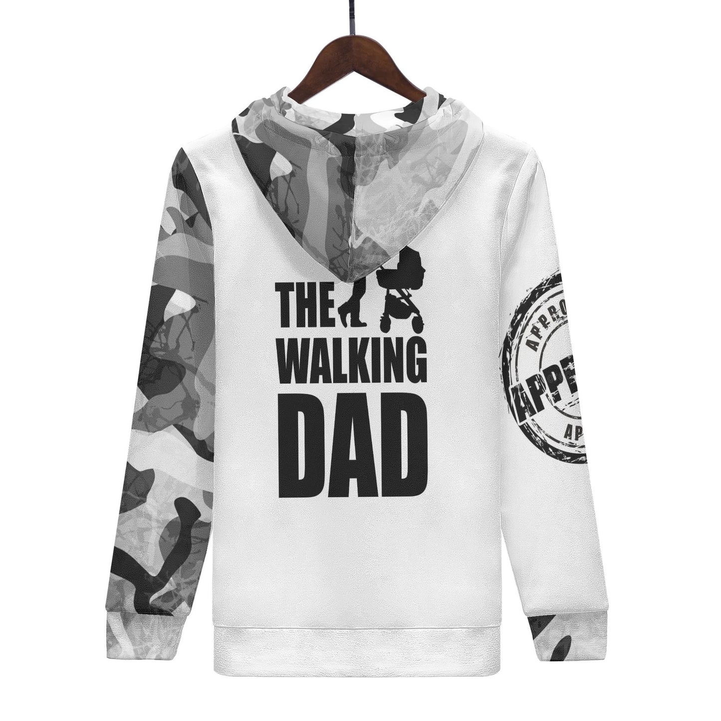 Mens Dads Love Warm Velvets Pair Hoodie