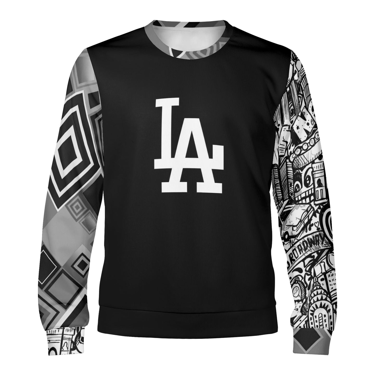 Unisex Casual LA & NYC  collab Winter Pullover Sweatshirt