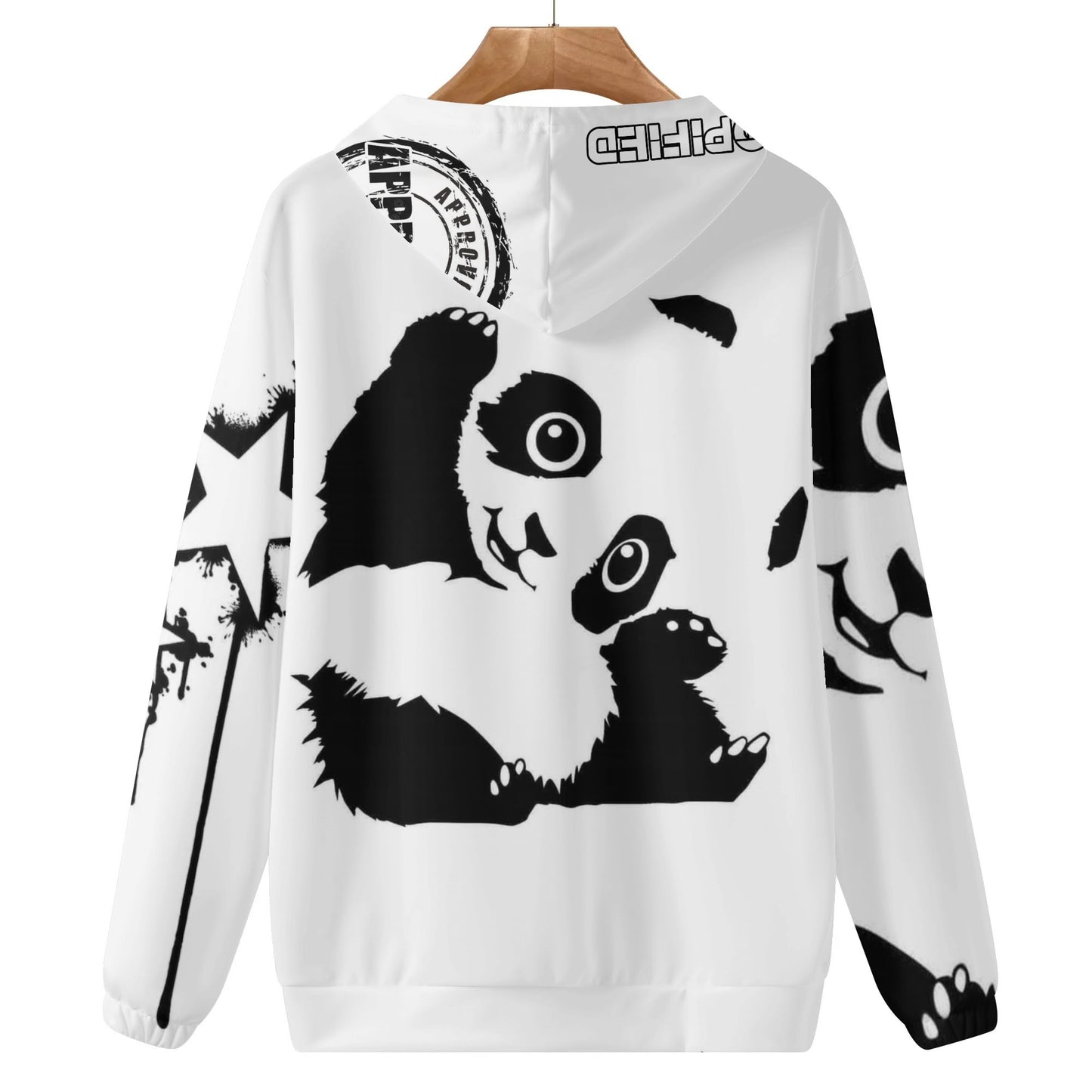 Mens Lightweight  Blessed Panda Hoodie