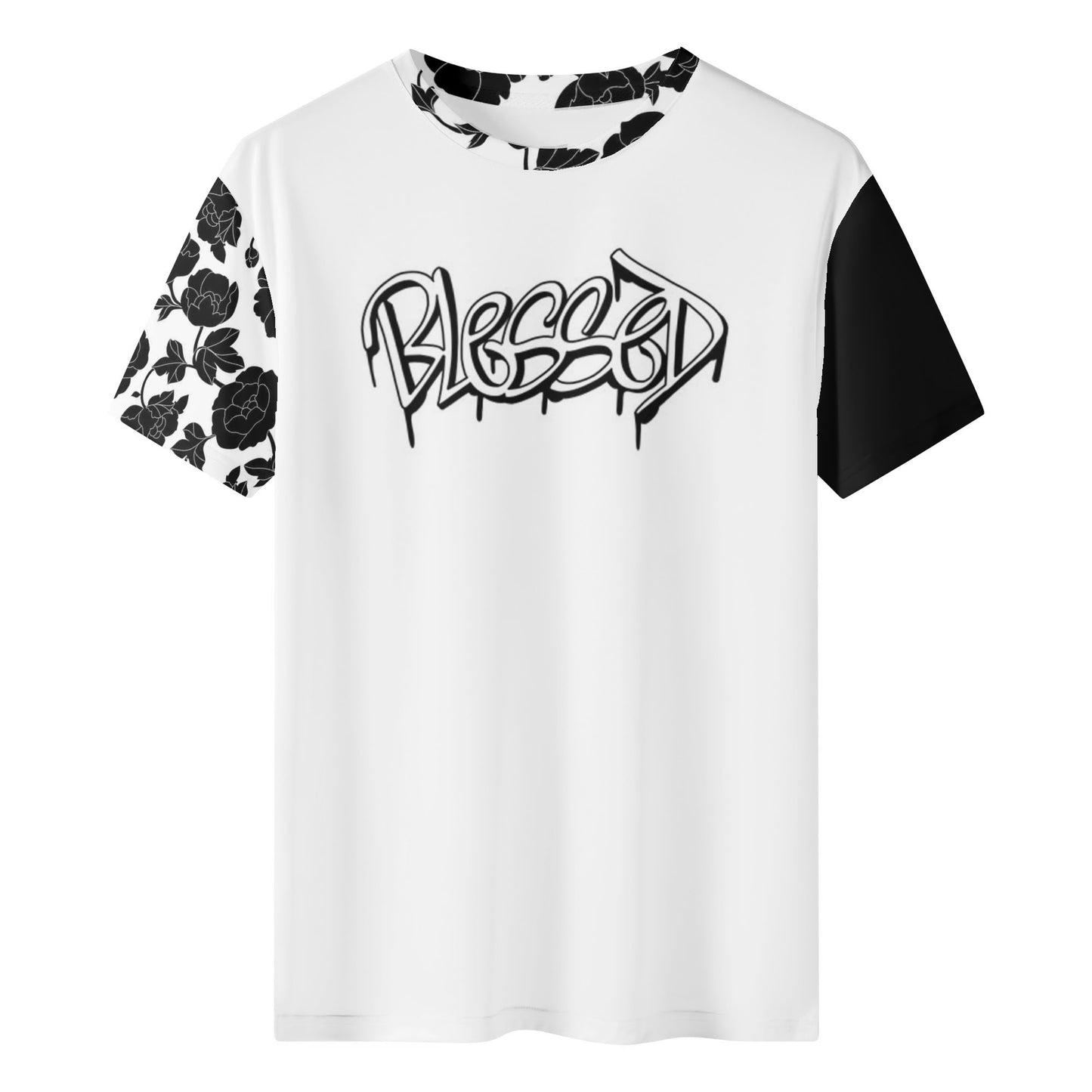 Mens Blessed Floral Classic T-Shirt