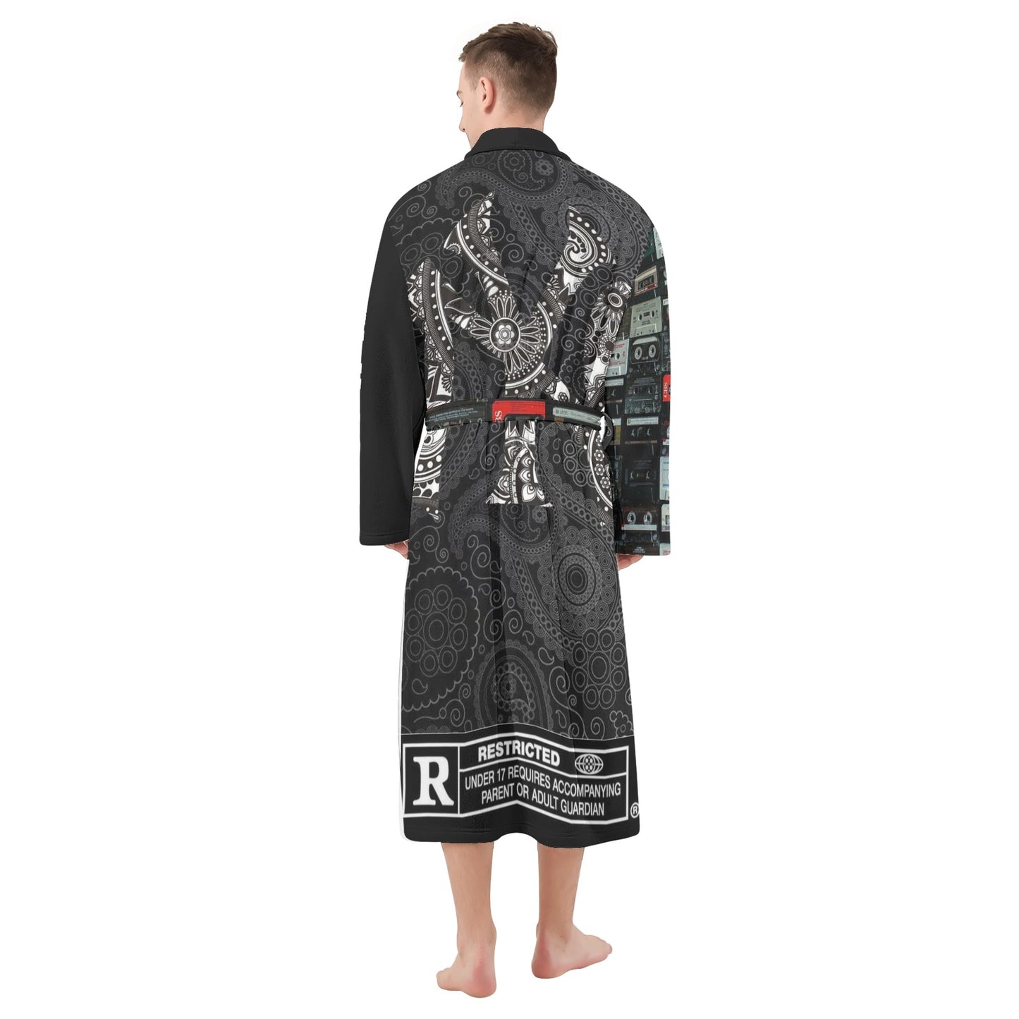 Mens 90s Cassette NY bathrobe