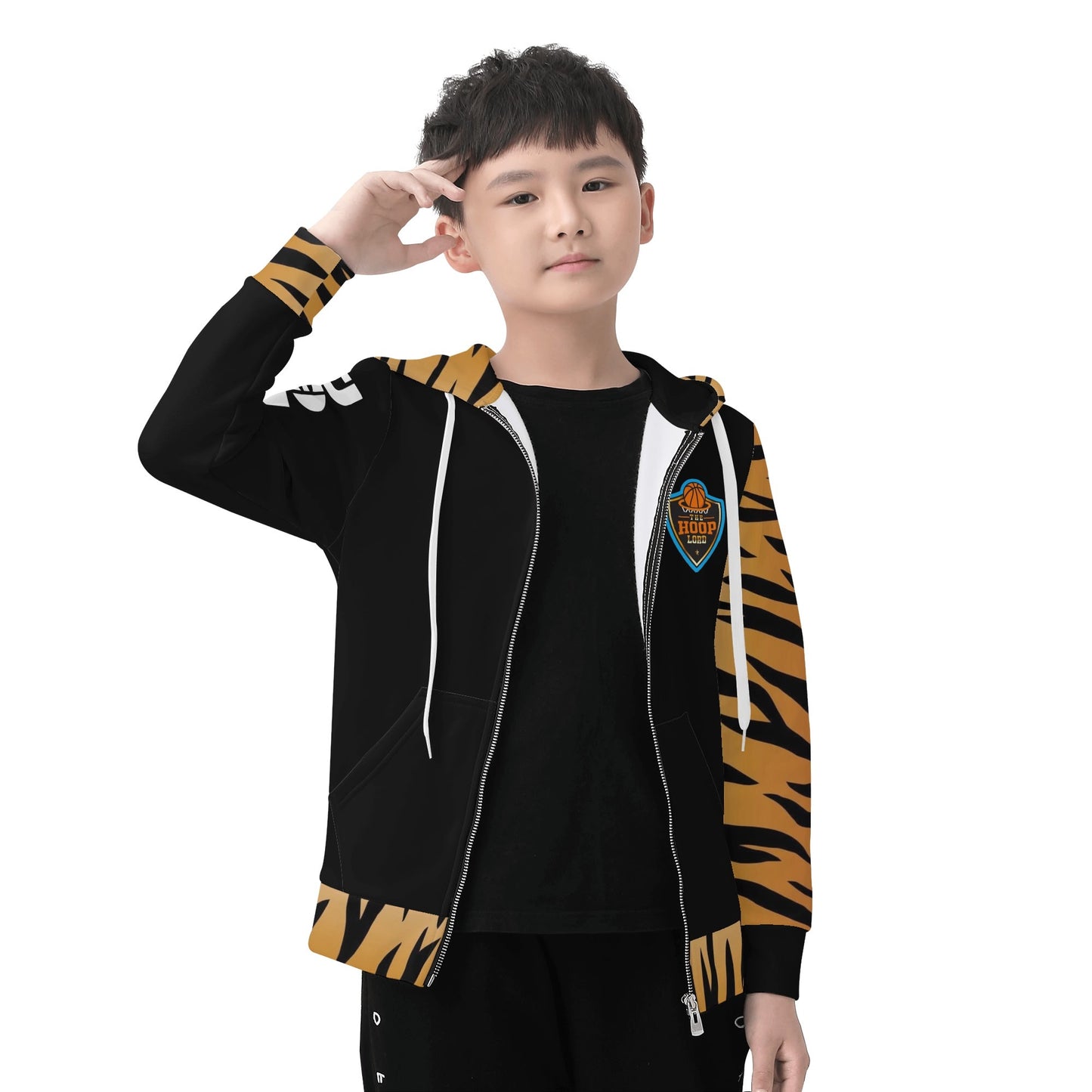 Children Hoop Lord Jr Classic Zip Up Hoodie Warm Jacket