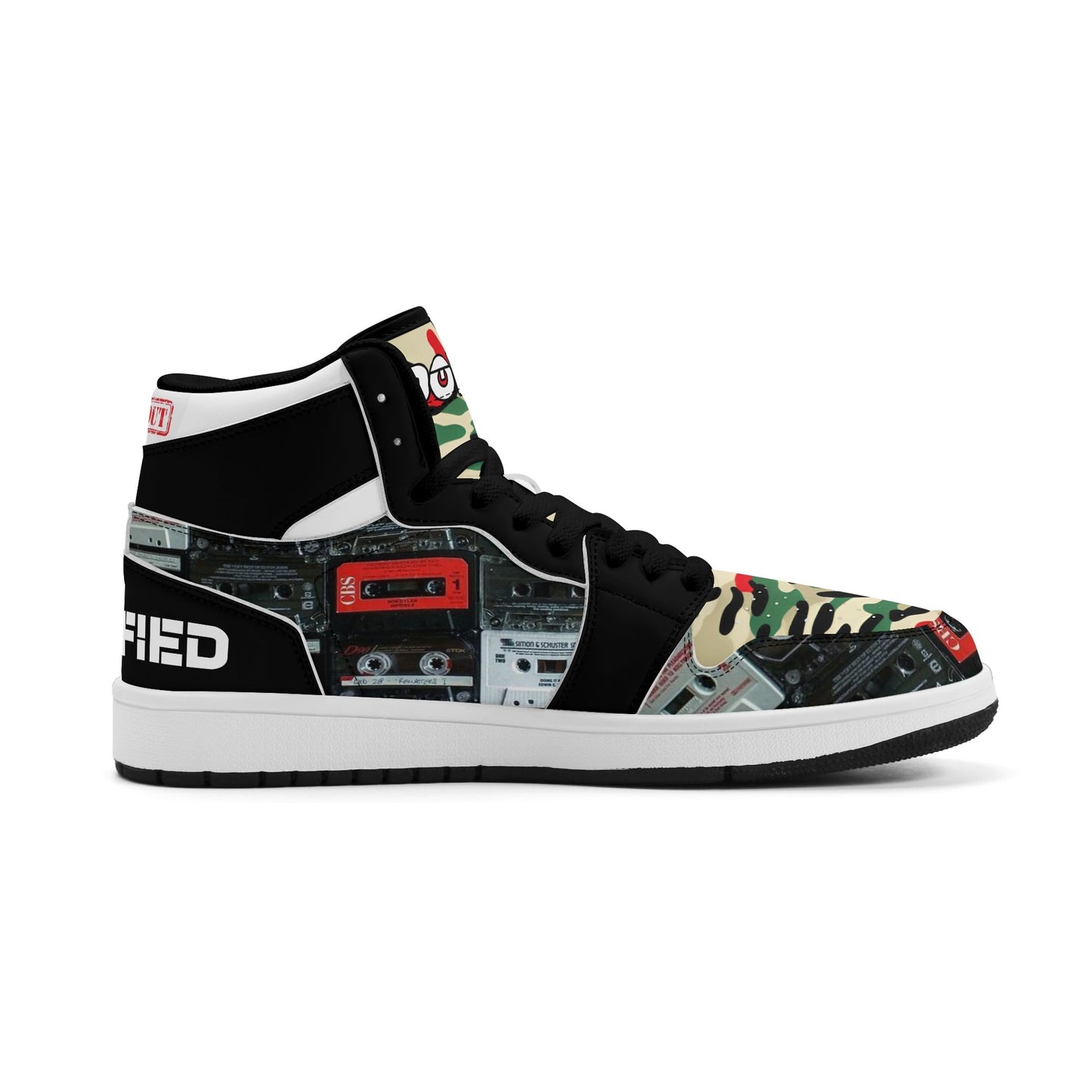 Mens DOPiFiED SOLD OuT Cassette Vibe Premium PU Leather High Top Sneakers-V2