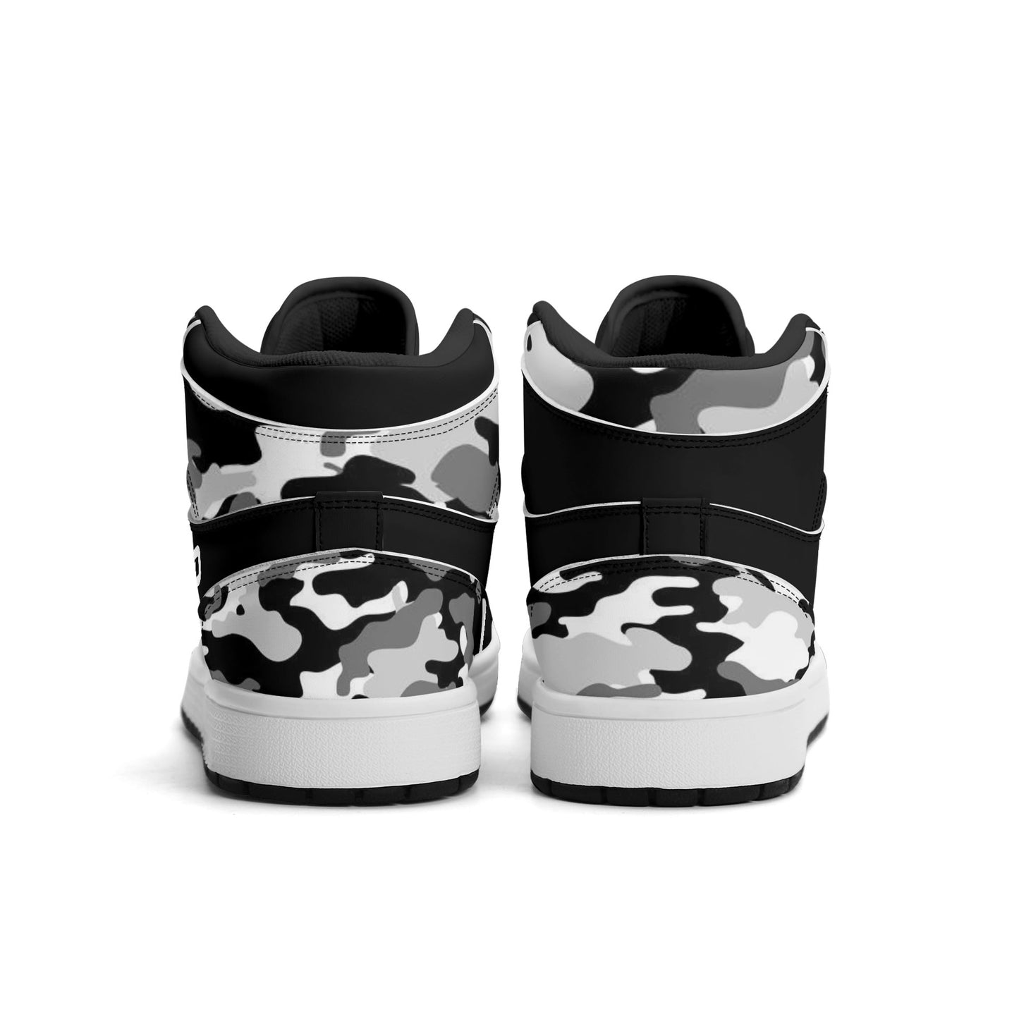 Mens Premium PU Leather DOPiFiED Camo High Top Sneakers-V2