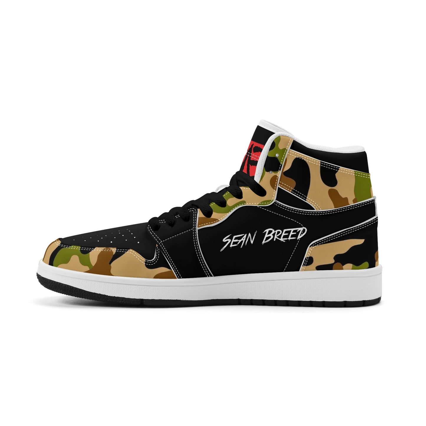 Sean Breed Mens LOVE Premium PU Leather High Top Sneakers V-2