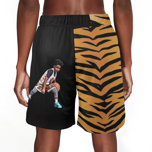 Mens HoopLord Basketball Mesh Shorts Sea Life Swim Trunks