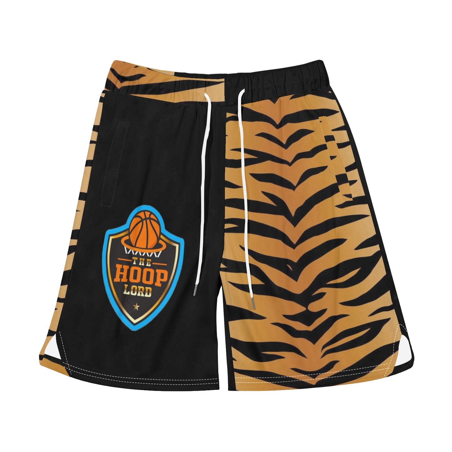 Mens HoopLord Basketball Mesh Shorts Sea Life Swim Trunks