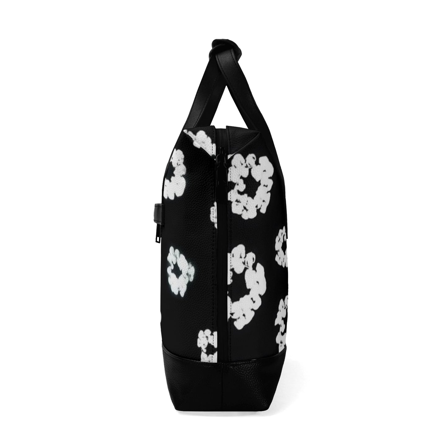 Mens DOPiFiED floral Trend PU Leather Briefcase Waterproof Business Bag