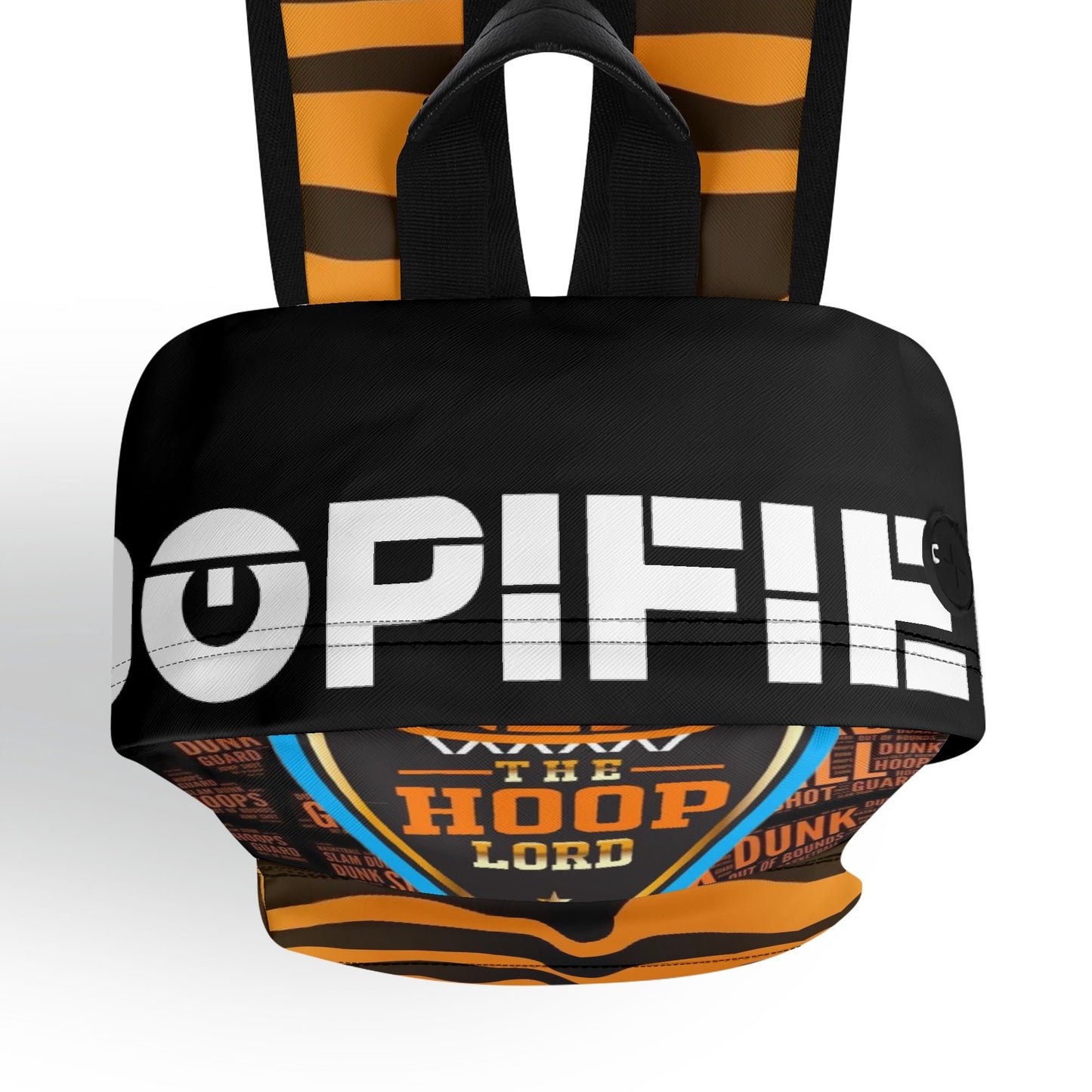 Hoop Lord jr 17 Inch Twill (PU) Leather School Backpack