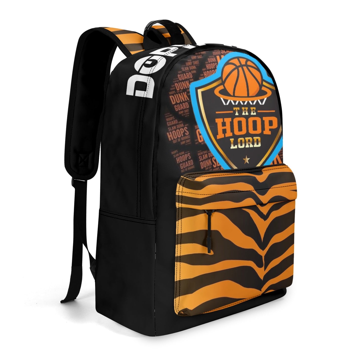 Hoop Lord jr 17 Inch Twill (PU) Leather School Backpack