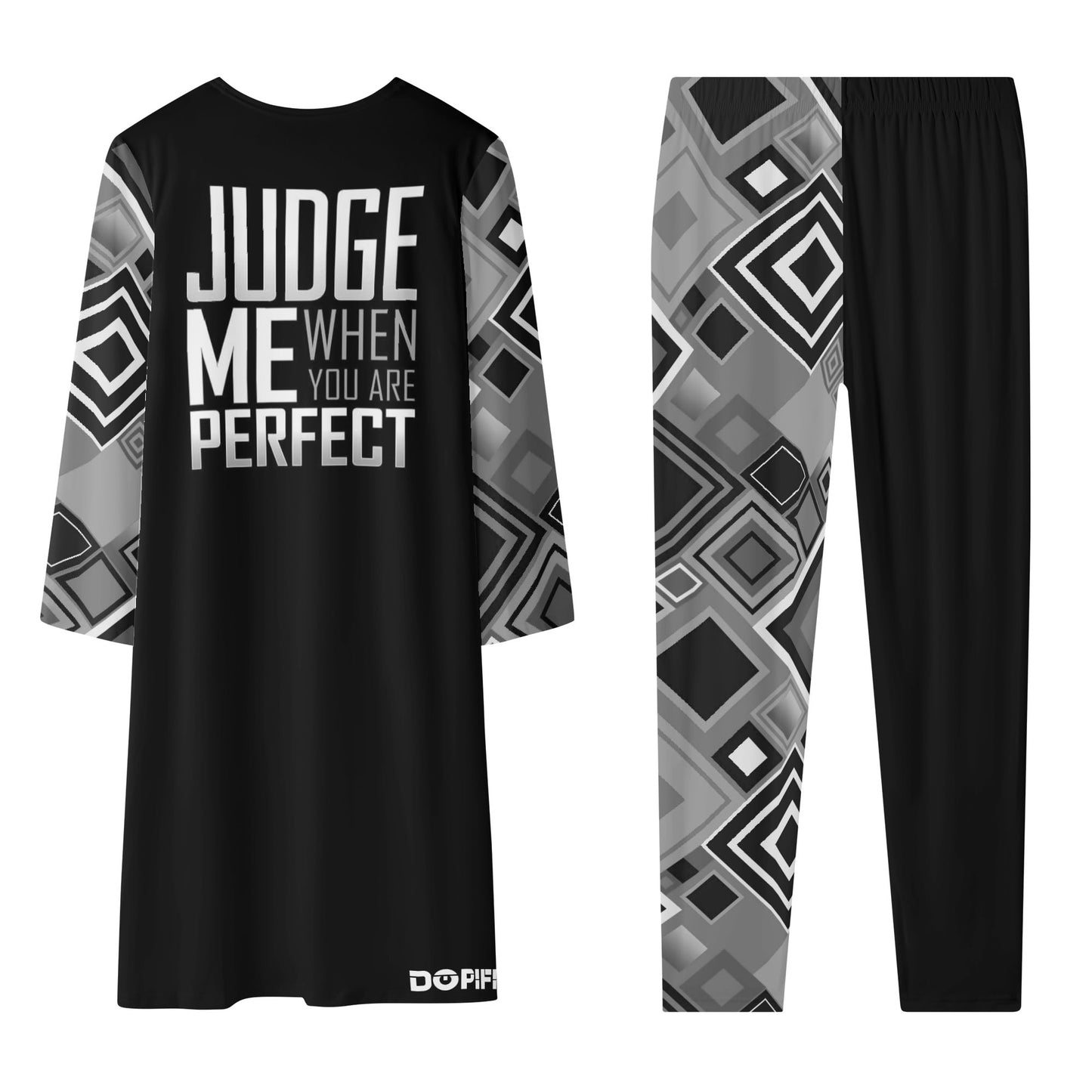 Judge Me when your perfect Metric Geo Womens Long Sleeve Cardigan and Leggings Sets