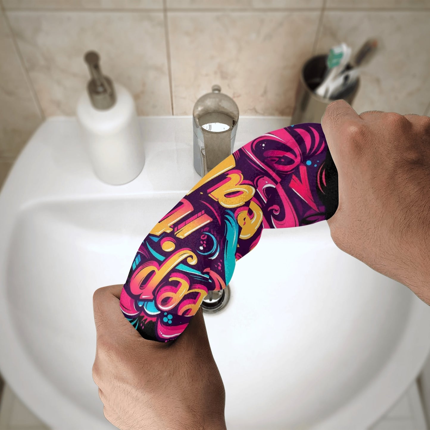 RealTalk BigFacts  Keep it Real 1 Pcs Double-Side Printed Towels for Outdoor Sports Bathroom