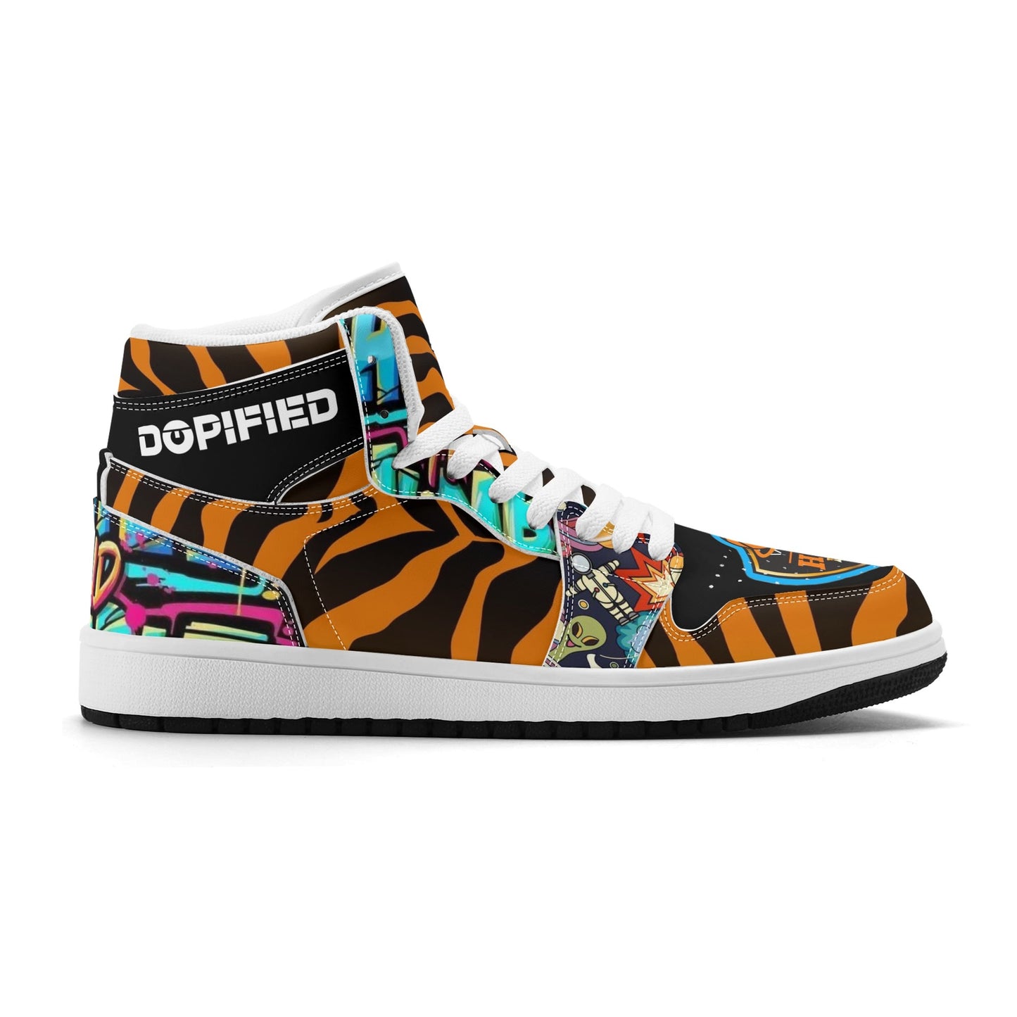 Mens Hoop Lords DOPiFiED Edition Premium PU Leather High Top Sneakers-V2