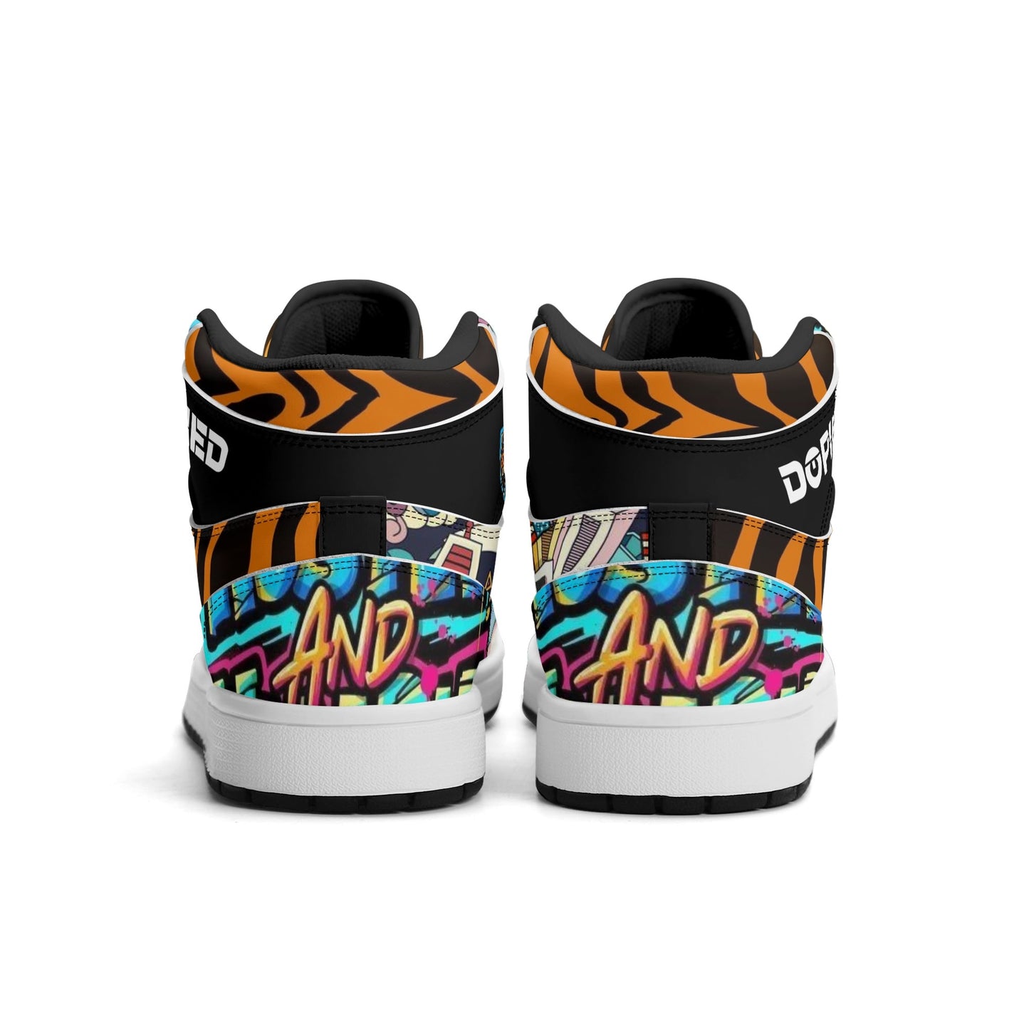 Mens Hoop Lords DOPiFiED Edition Premium PU Leather High Top Sneakers-V2