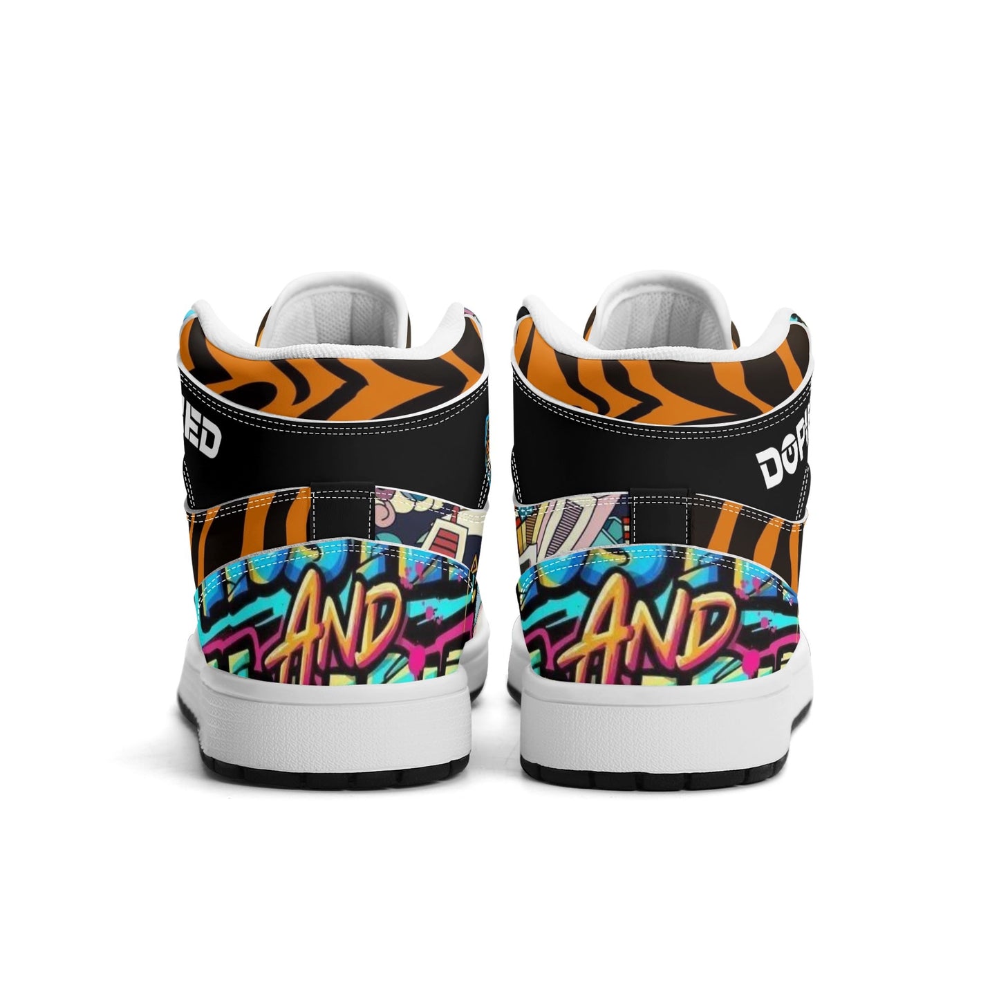 Mens Hoop Lords DOPiFiED Edition Premium PU Leather High Top Sneakers-V2