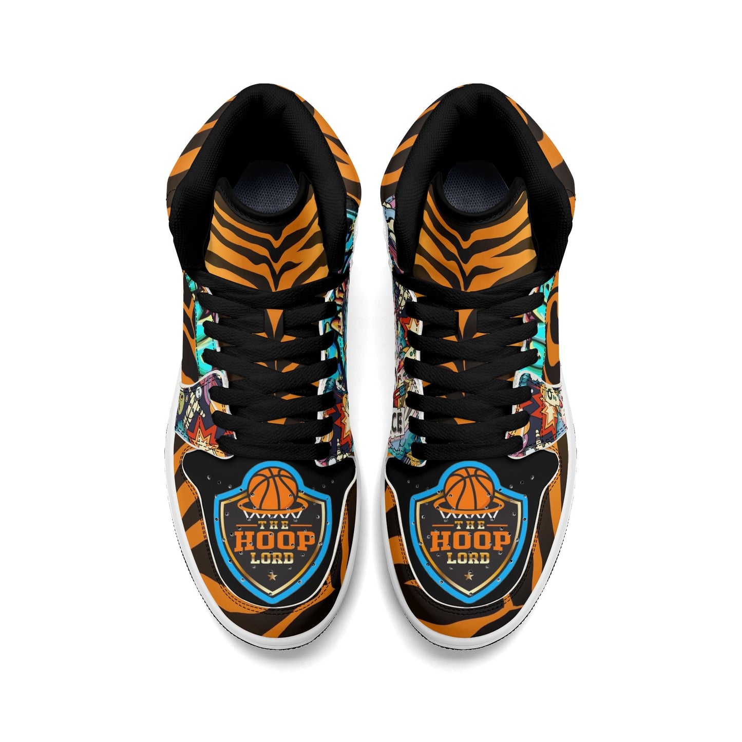 Mens Hoop Lords DOPiFiED Edition Premium PU Leather High Top Sneakers-V2