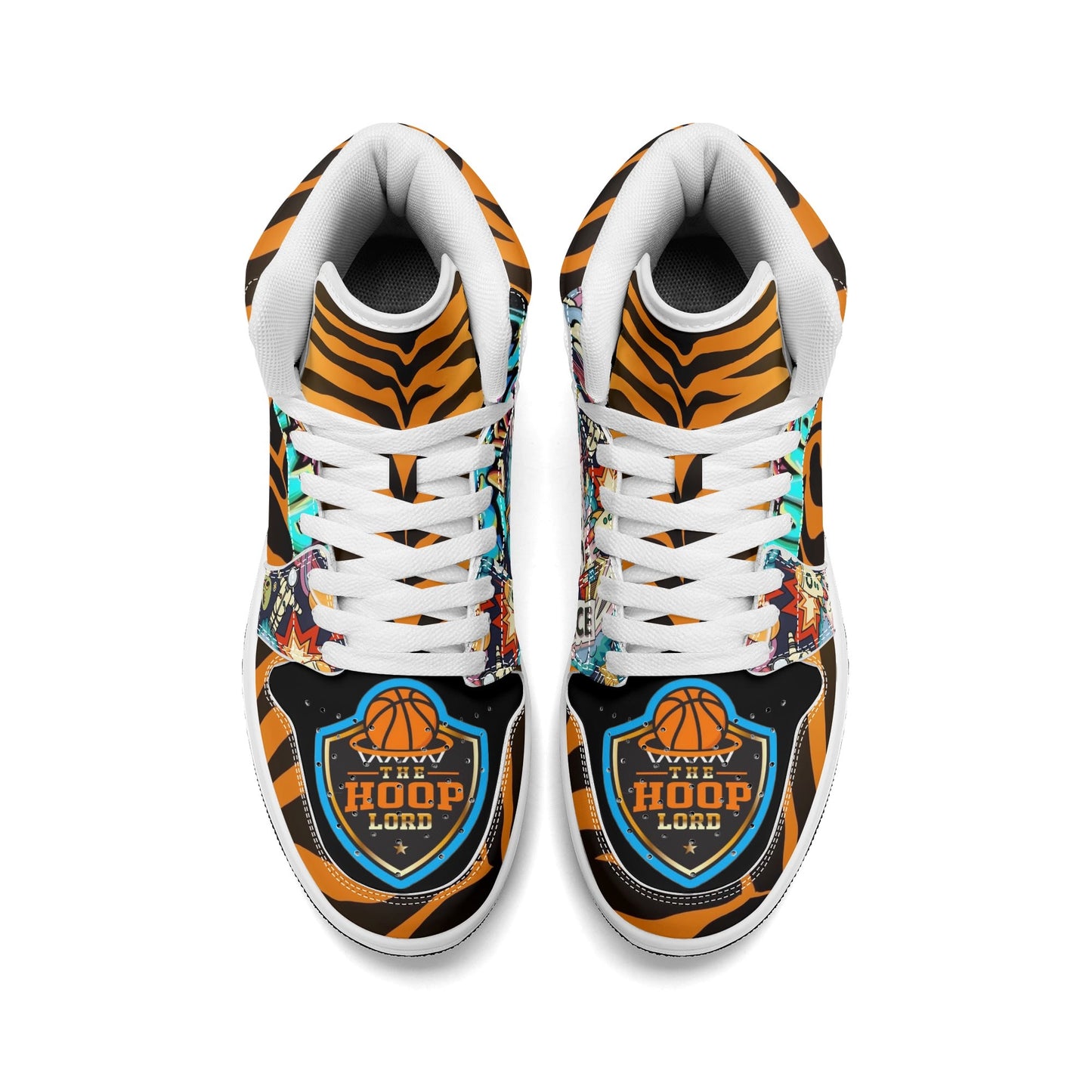 Mens Hoop Lords DOPiFiED Edition Premium PU Leather High Top Sneakers-V2