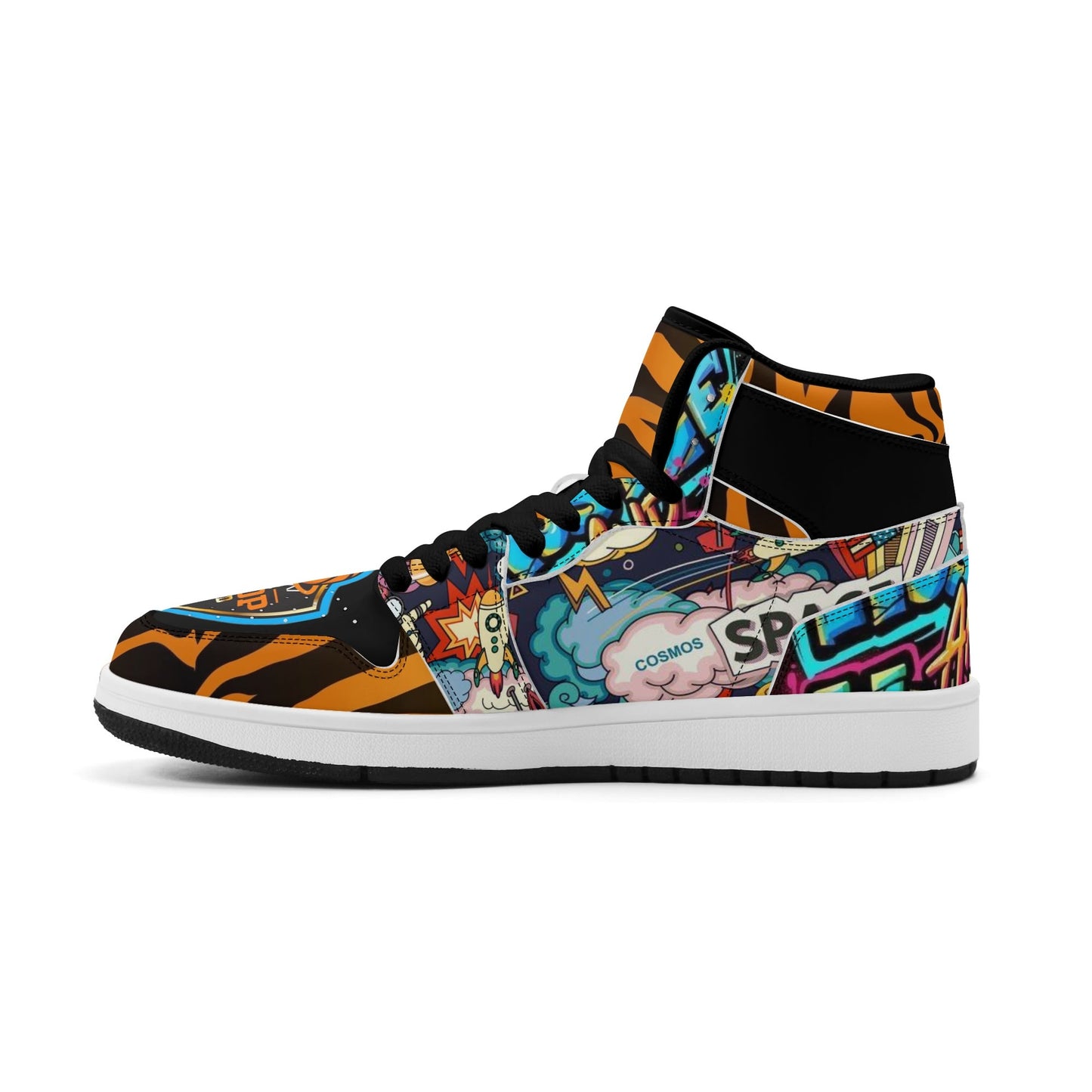Mens Hoop Lords DOPiFiED Edition Premium PU Leather High Top Sneakers-V2