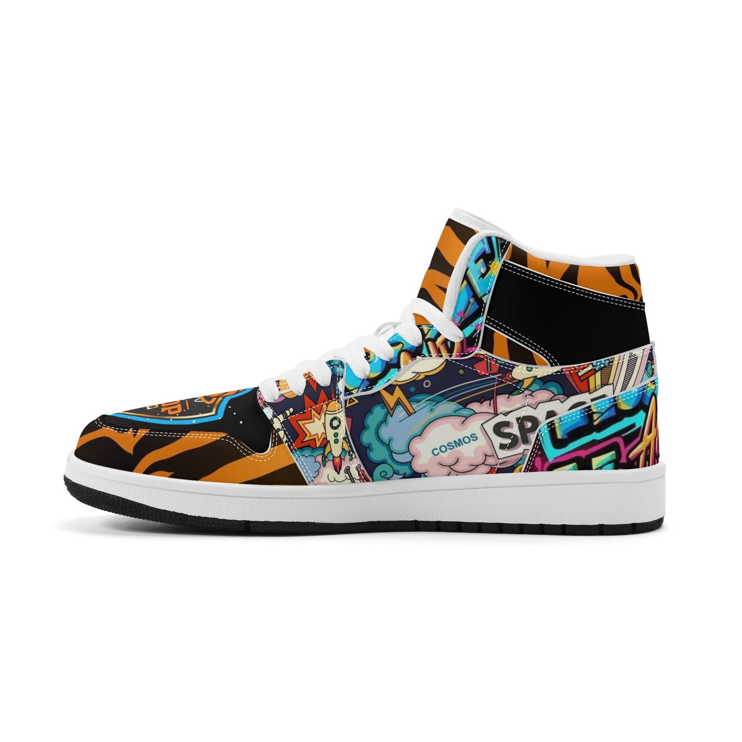 Mens Hoop Lords DOPiFiED Edition Premium PU Leather High Top Sneakers-V2