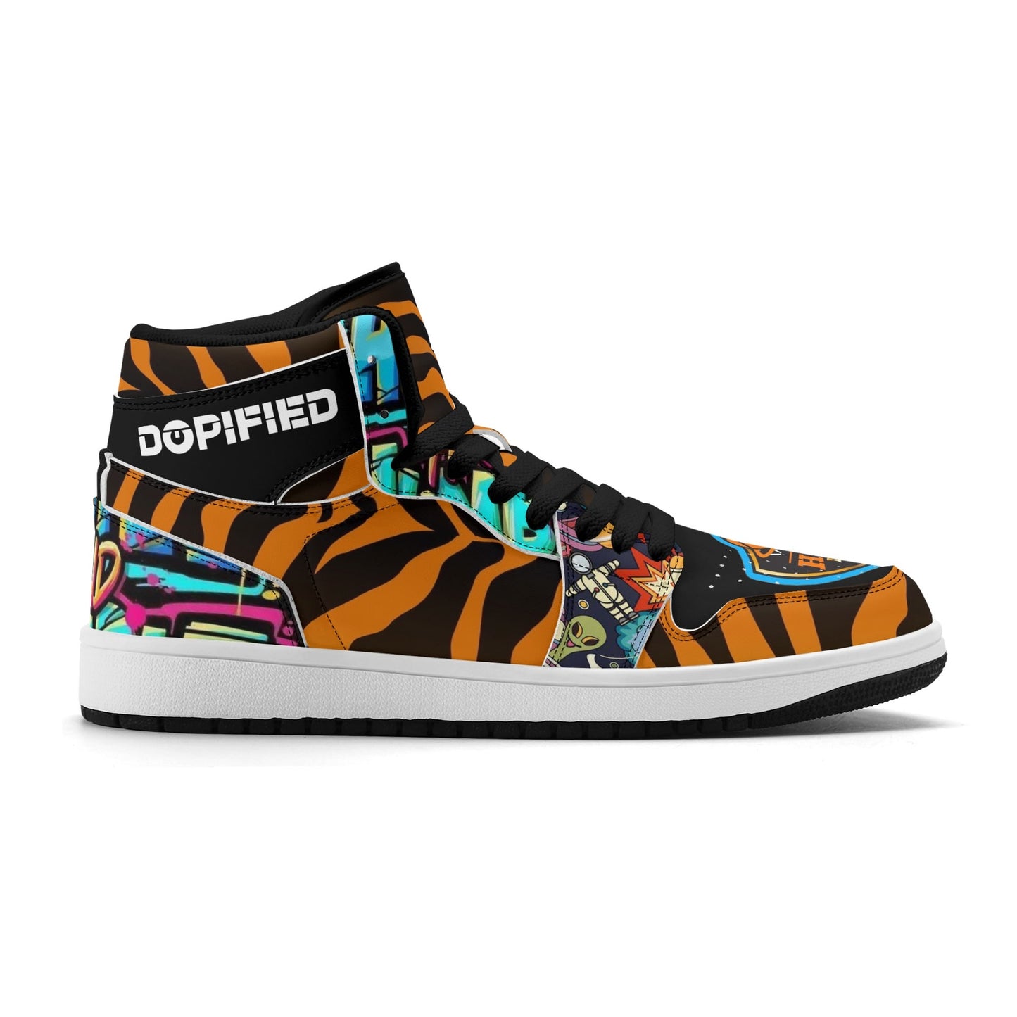 Mens Hoop Lords DOPiFiED Edition Premium PU Leather High Top Sneakers-V2
