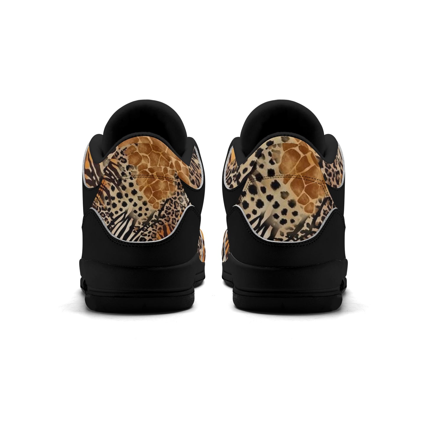 Womens DOPiFiED Safari Jungle High Top Retro Leather Basketball Sneakers