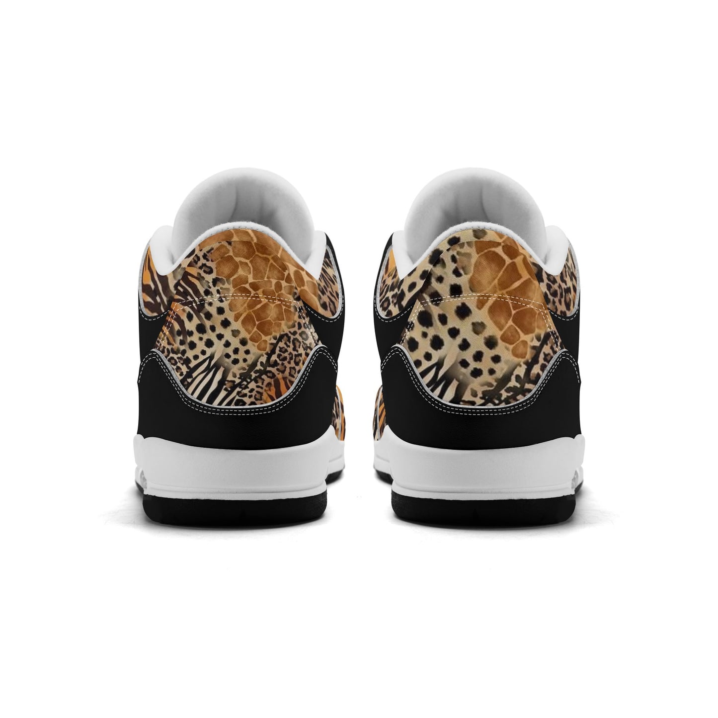 Womens DOPiFiED Safari Jungle High Top Retro Leather Basketball Sneakers