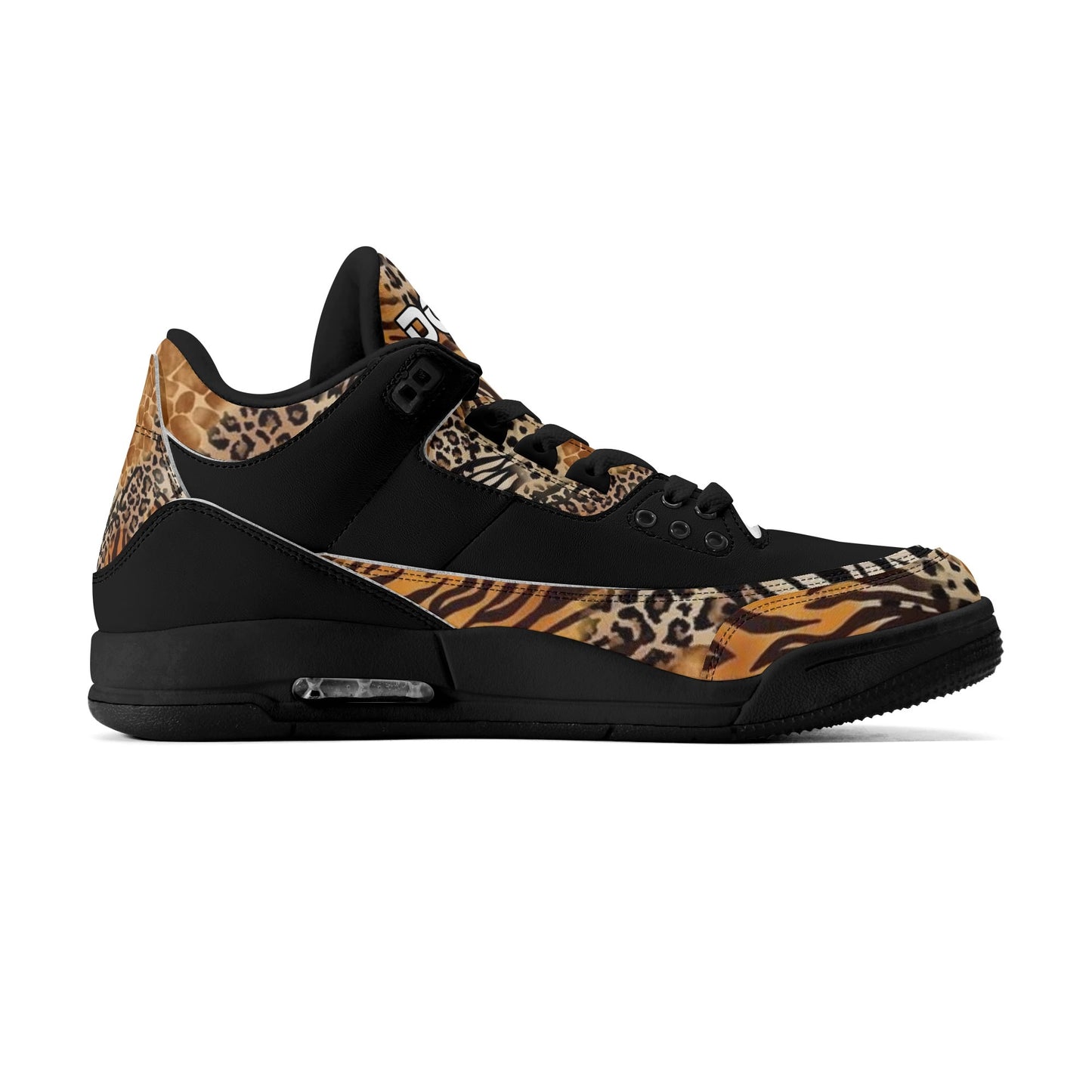 Womens DOPiFiED Safari Jungle High Top Retro Leather Basketball Sneakers
