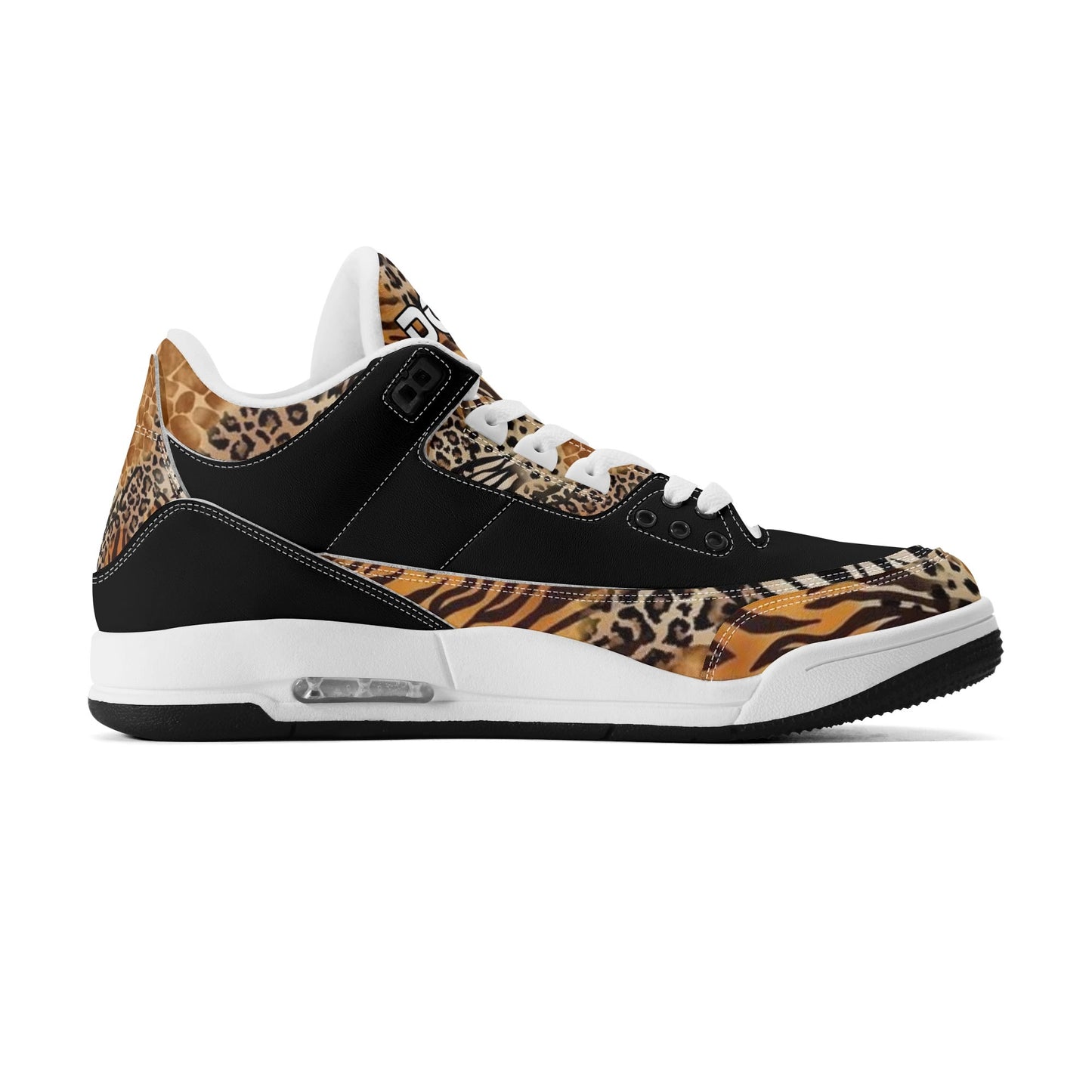 Womens DOPiFiED Safari Jungle High Top Retro Leather Basketball Sneakers